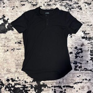 Cuts Clothing Elongated Short Sleeve Henley